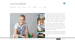 Desktop Screenshot of joannaklusak.com